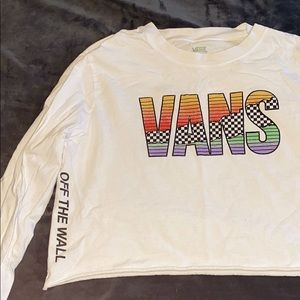 Vans long sleeve crop top